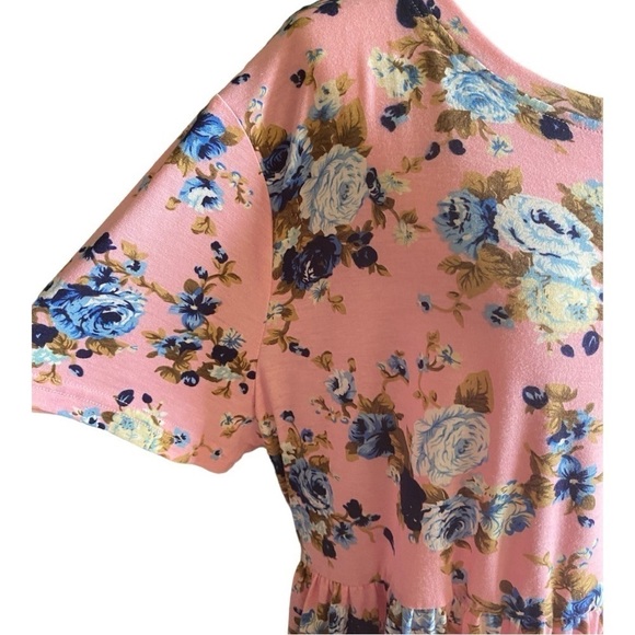 NWOT-JAMBY STYLES-PINK FLORAL DRESS-SIZE 3x - Picture 3 of 7